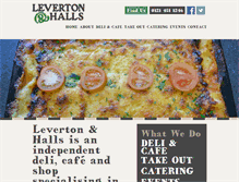 Tablet Screenshot of levertonandhalls.com